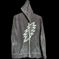 Image 2 of 2X Ladies Lightweight Hoodie grey