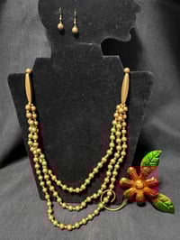 Necklace/Earring Set - brass