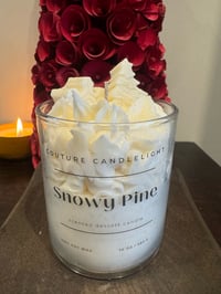 Image 1 of Snowy Pine (glass candle jar)