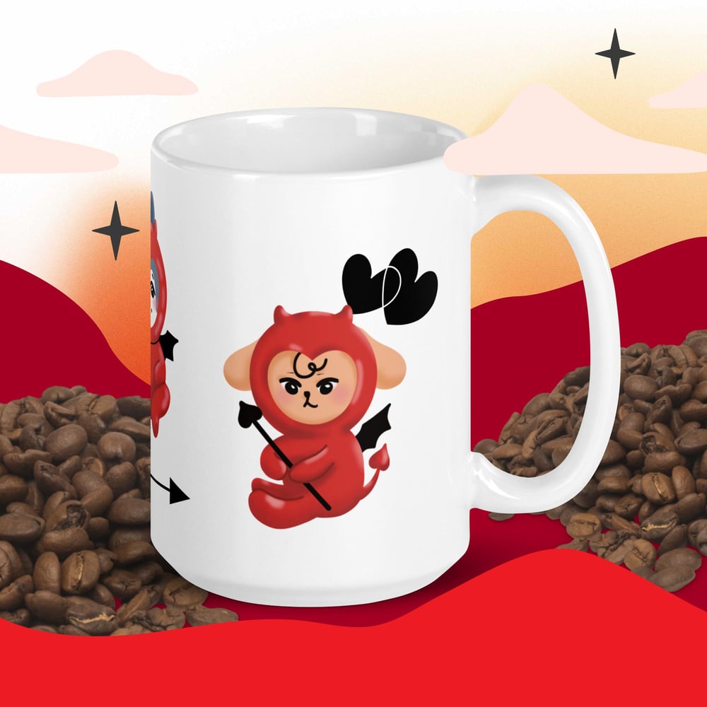 Image of Little Devils 15 oz. ceramic mug