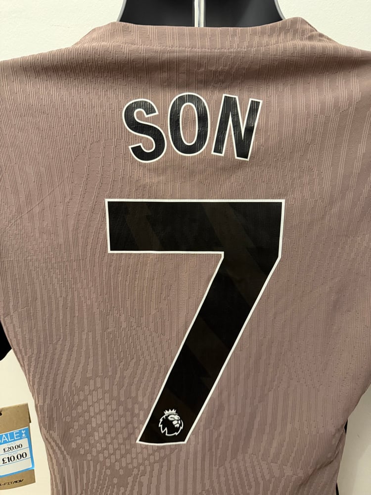 Image of NEW Tottenham Hotspur “SON 7” Match Issued 2023/24 Third Shirt + patches