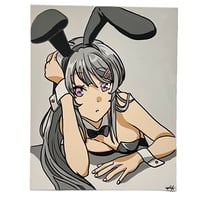 Image 1 of BUNNYGIRL SENPAI PAINTING