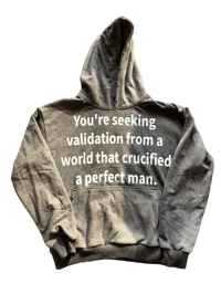 Vintage Washed Black Hoodie 