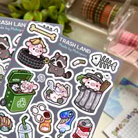 Image 2 of Trash land | Matte Sticker Sheet