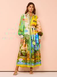 Image 1 of Miami print maxi dress 