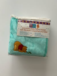 Image 1 of Green Pooh blanket 