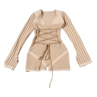 Image 7 of Deep V-Neck Striped Jumpsuit (Purchase on CLSY Online Website) party club