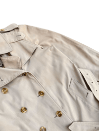 Image 5 of Burberry Plaid Lined Trench Coat - M