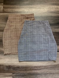 Classic plaid mini skirt 