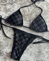 Black glitter  bikini 