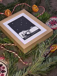 Image 2 of Bon Nadal • Linocut framed print