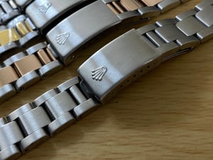 Image of 20mm Rolex Oyster Solid S/Steel, Rose, Gold, 2/Tone Steel Straps