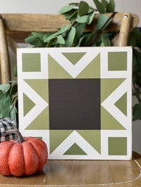 Image 1 of SAWTOOTH STAR - Autumn Harvest Collection - 11" Barn Quilts