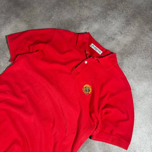 Image of 1980s Burberry Polo Shirt, Size Medium