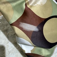 Image 5 of Coach Olive Green Scarf Print Multicolor Signature Shoulder Tote Bag Purse RARE!