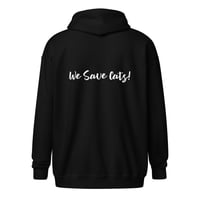 Image 1 of We Save Cats! Unisex heavy blend zip hoodie