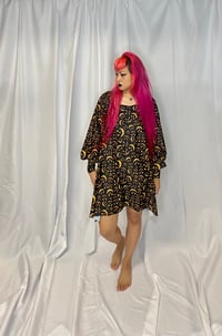 Image 4 of Jack-o'-lantern Bishop Sleeve Dress With Pockets 