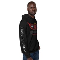 Image 1 of BOSSFITTED Black and Red 21 Unisex Hoodie