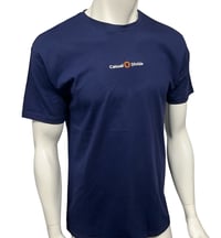 Image 2 of Neal T-Shirt French Navy/ White and Mango 