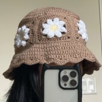 Image 2 of flower bucket hat 