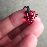 Image 3 of MICRO "LOVE YOU TO THE MOON AND BACK" ANATOMICAL HEART PENDANT 1