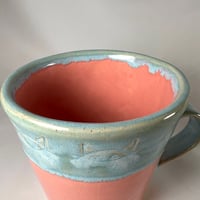 Image 3 of Pink & Aqua Cat Mug