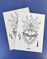 Image 2 of Sacred heart print 