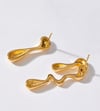 MISMATCH GOLD DRIP EARRINGS 