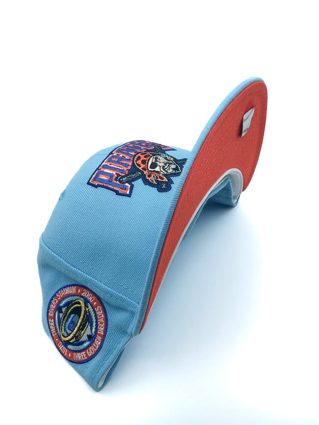 Pittsburg Pirates MyFitteds Sky Blue Orange UV