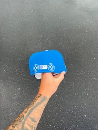 Image 3 of ROYAL BLUE TRI TONE CHICAGO CUBS CUSTOM FITTED CAP