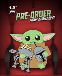 PREORDER - Baby at the movies - 1.5" Enamel Pin