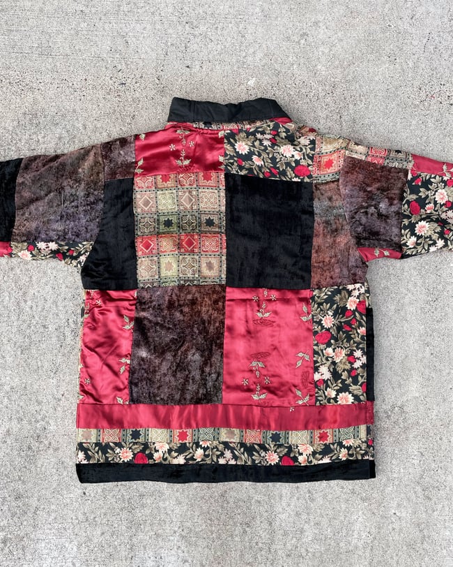 Red Velvet Quilt Jacket