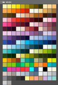 Mtn94 color swatch for the Adobe Suite