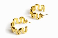 Image 1 of Kira half Hoop Earring