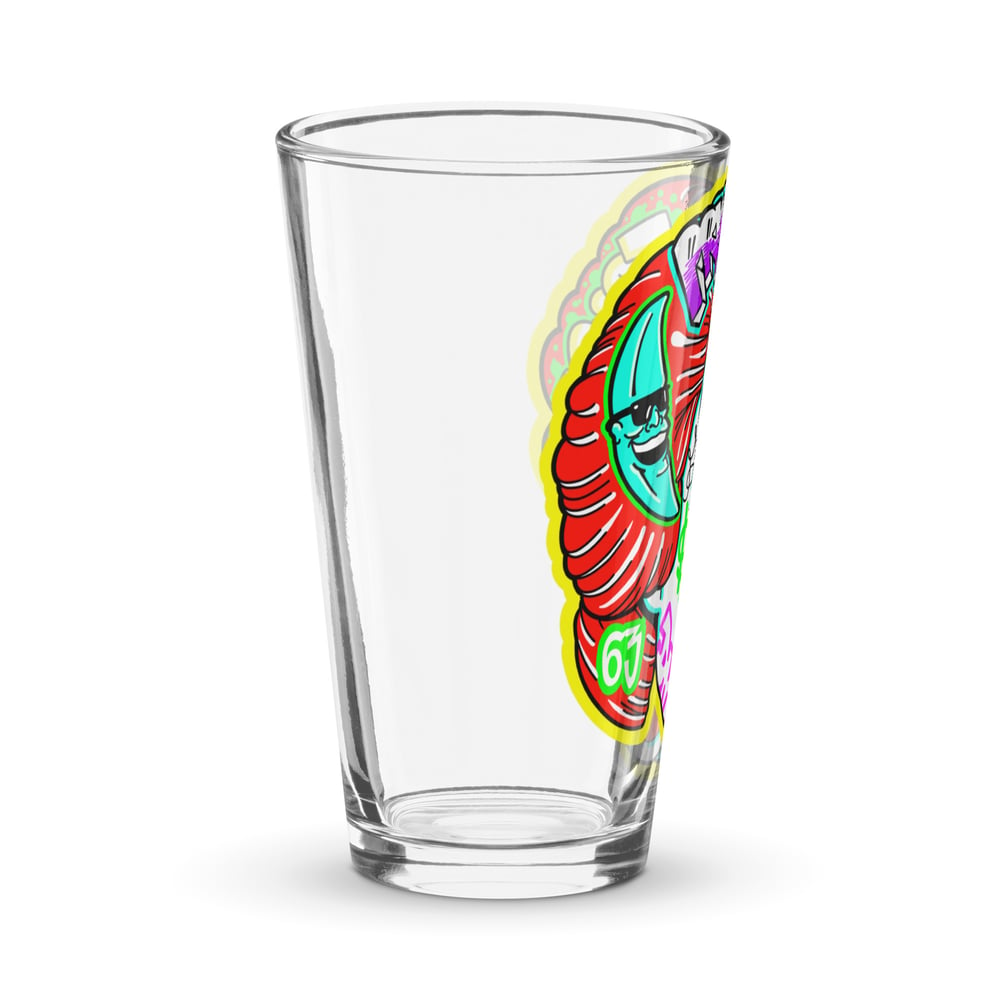 Fried Clown Shaker pint glass