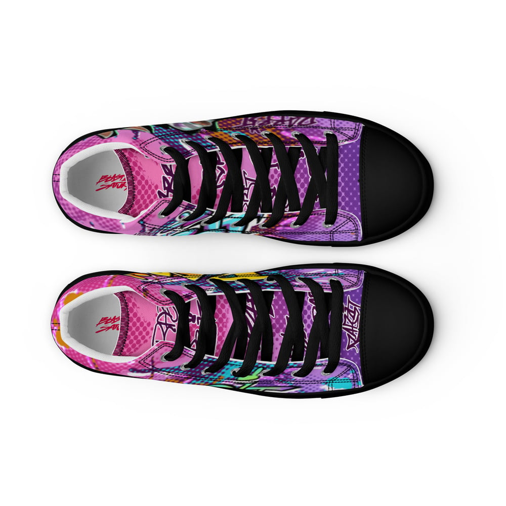 WOMEN'S - Delinquent Bunny -  high top canvas shoes