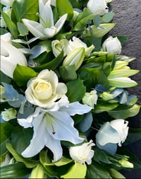 Image 2 of Lily and rose coffin spray 