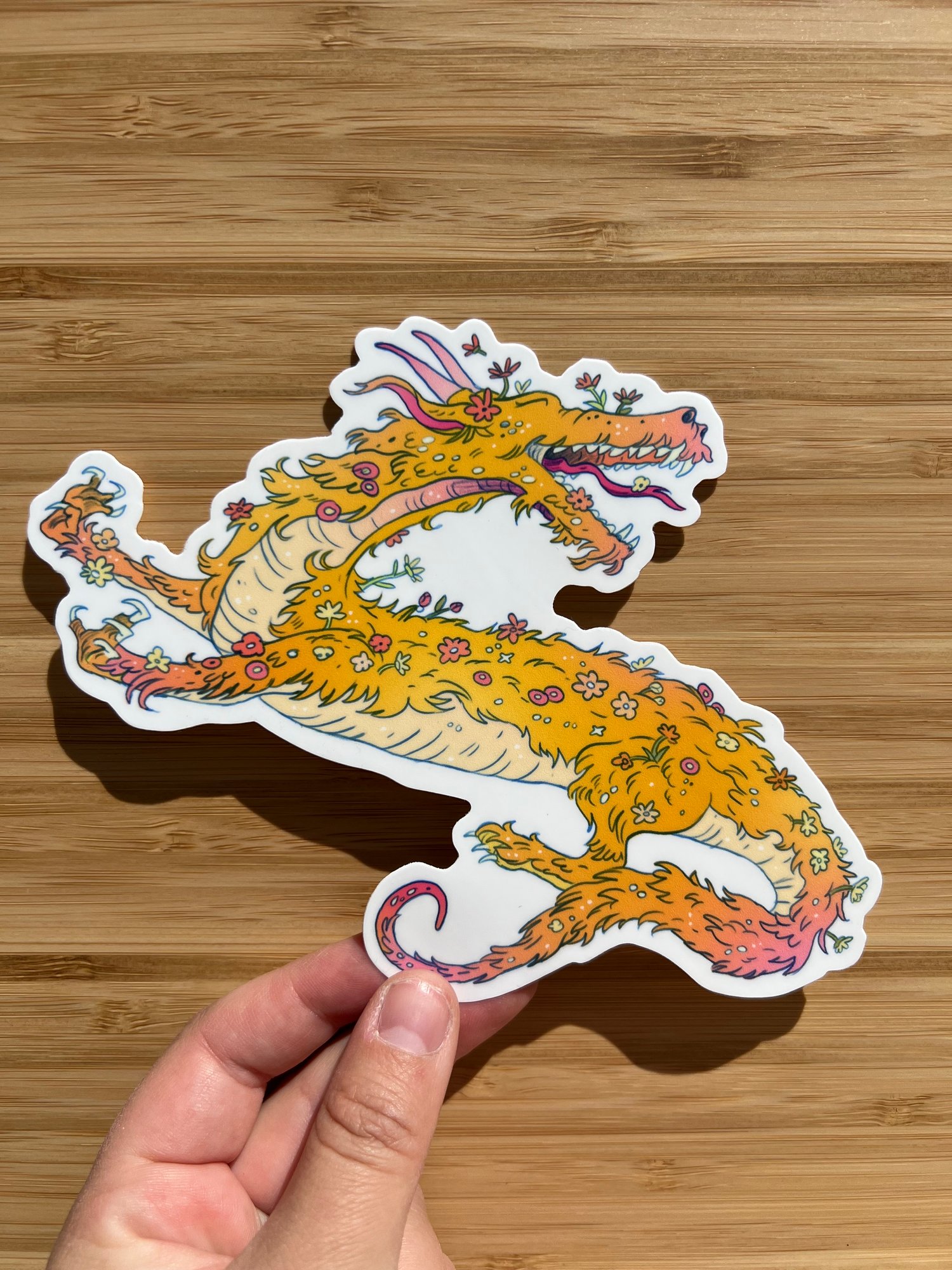 Spring Dragon Large Sticker