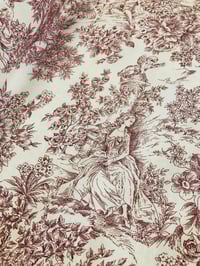 Image 1 of Loneta - Toile de Jouy - Granate - 10€/m