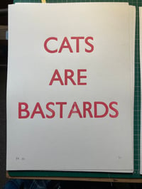 Cats Are Bastards (pink)