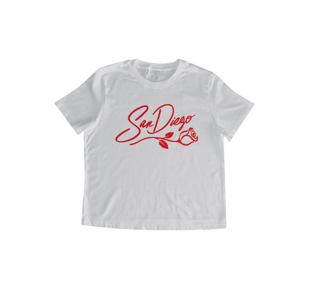 Image of "SD Rose” Women’s Tee (White)