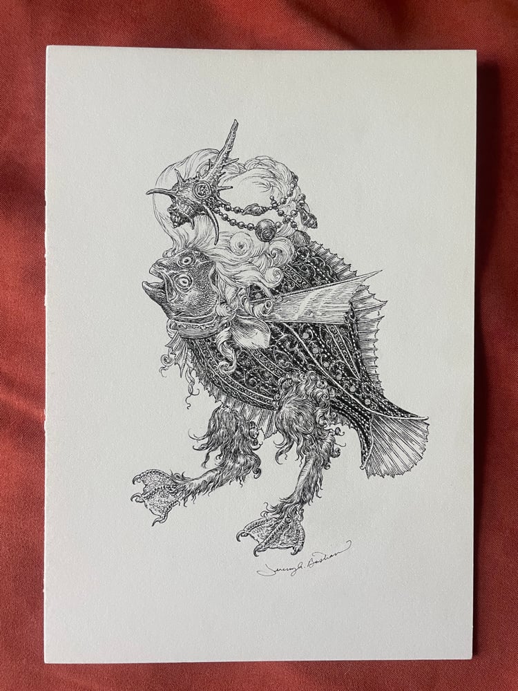 Image of Omerta Seas Goblin 5 (original pen drawing)