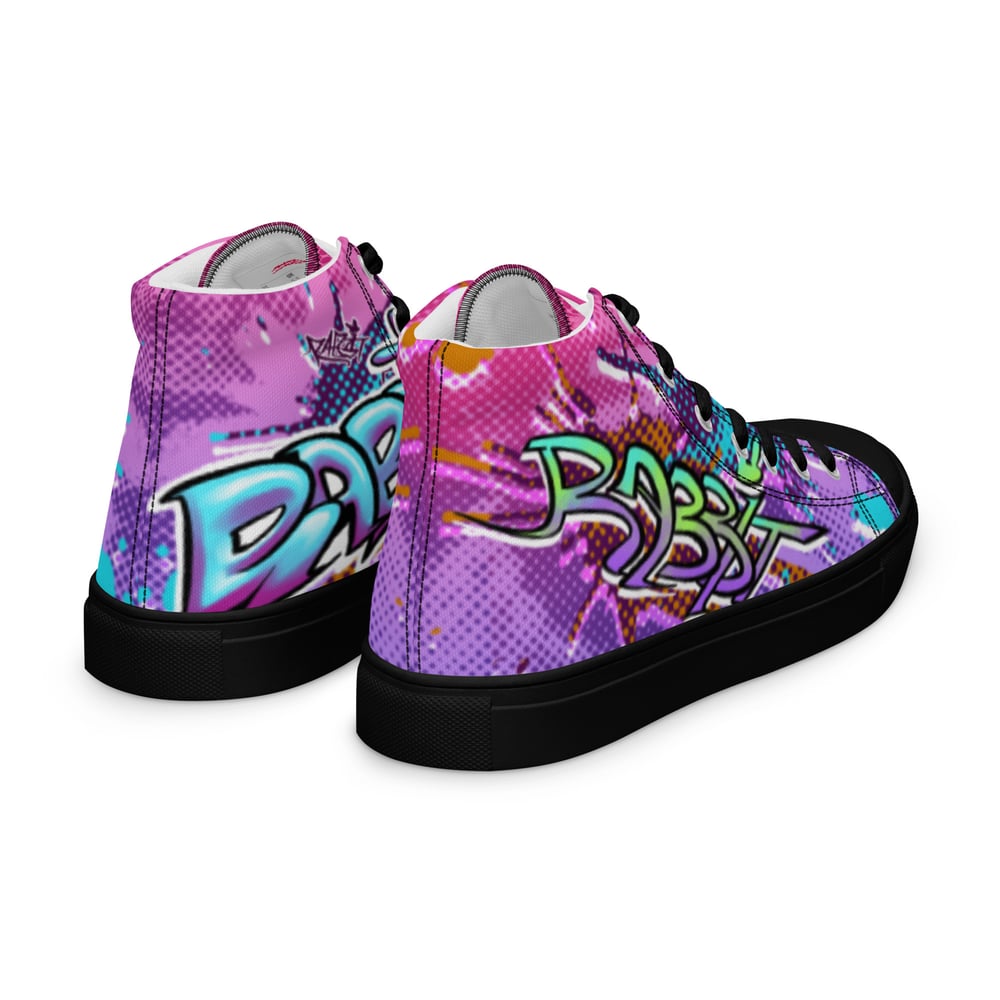 WOMEN'S - Delinquent Bunny -  high top canvas shoes