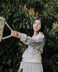 Image 1 of Holly Stalder Ivory Cotton Crochet Bomber 