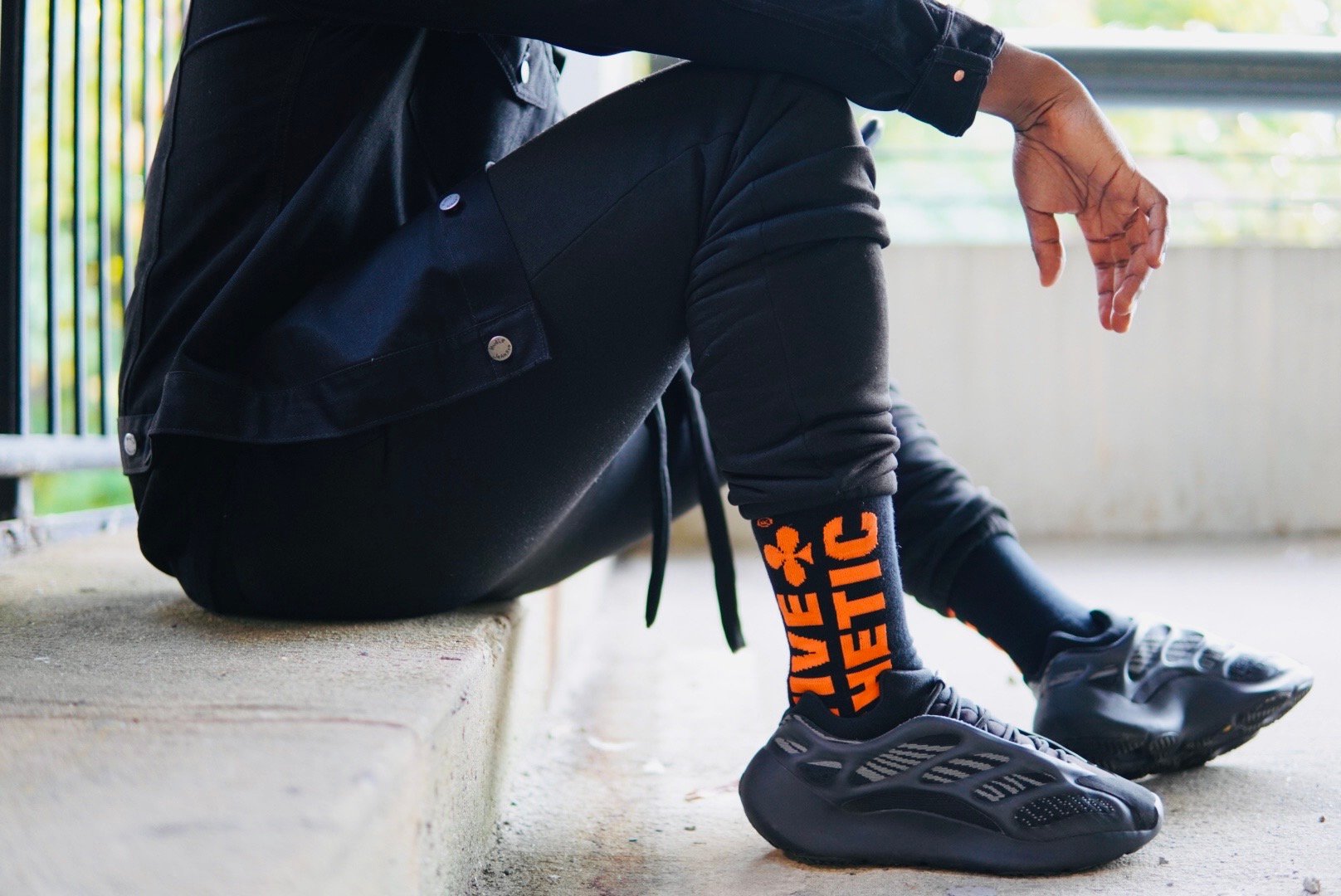Image of C.A.E. Logo Socks Orange*