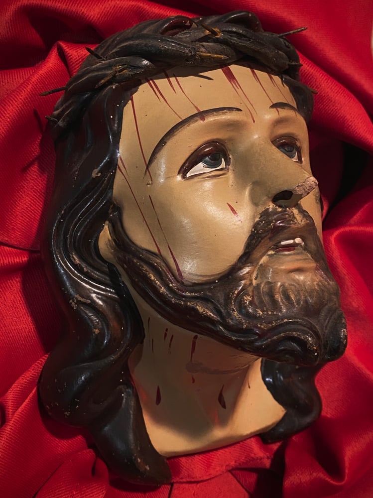 Image of Antique Terracotta Jesus Bust 