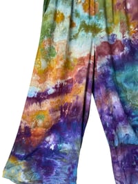 Image 9 of *IRREGULAR* S Woven Summer Set in Earthy Rainbow Watercolor Ice Dye