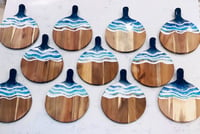 Image 5 of Made to Order Tidal Waves Round Charcuterie Board 