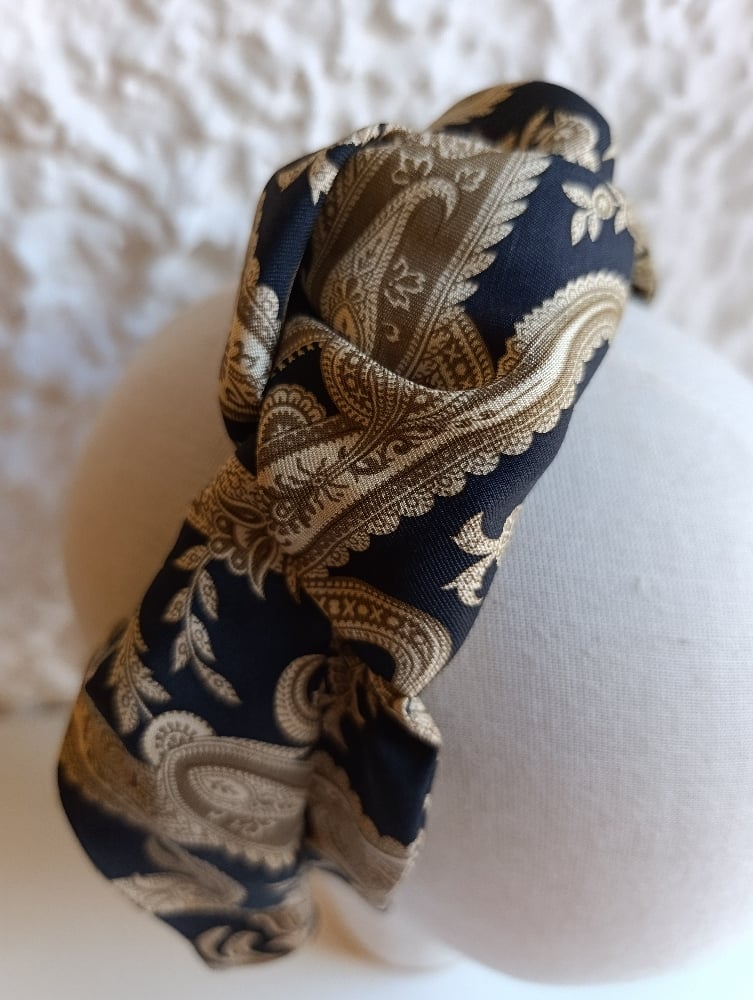 Image of Cerchietto a fascia disegno foulard