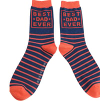 Image 2 of Mr Sparrow Matchbox Socks Best Dad Ever 